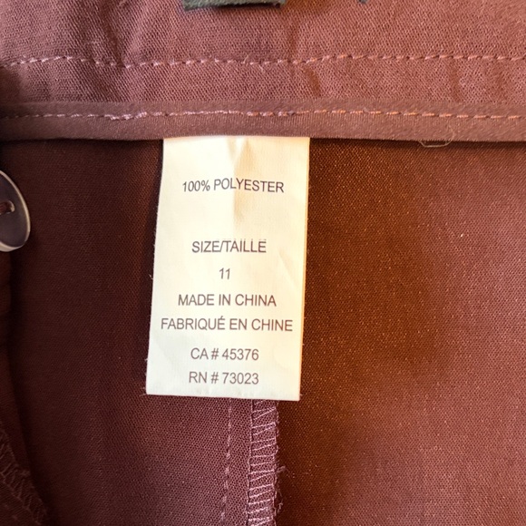 Elegant Wine Women's Wide-Leg Pants - Picture 5 of 11